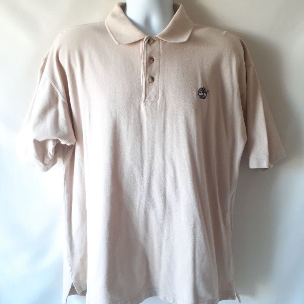 Timberland men's beige polo shirt